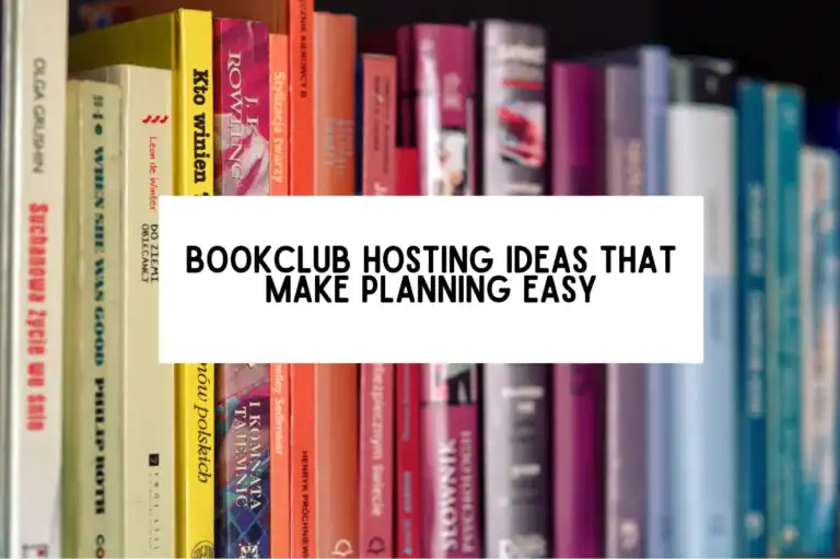 bookclub hosting ideas that make planing easy
