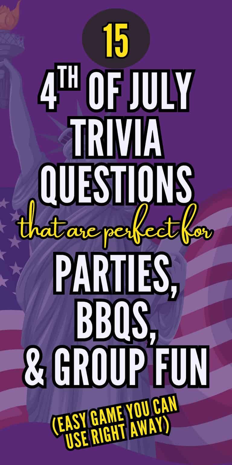4th Of July Trivia Questions For Parties (Easy Game With Answers)