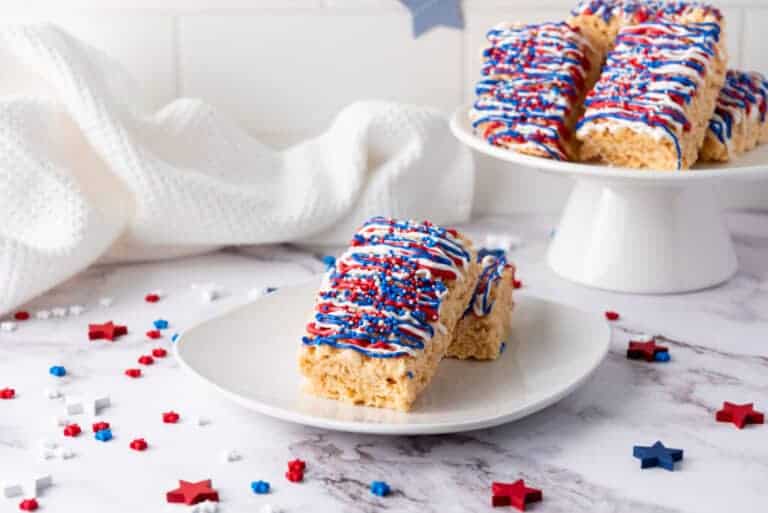 4th of july rice krispie