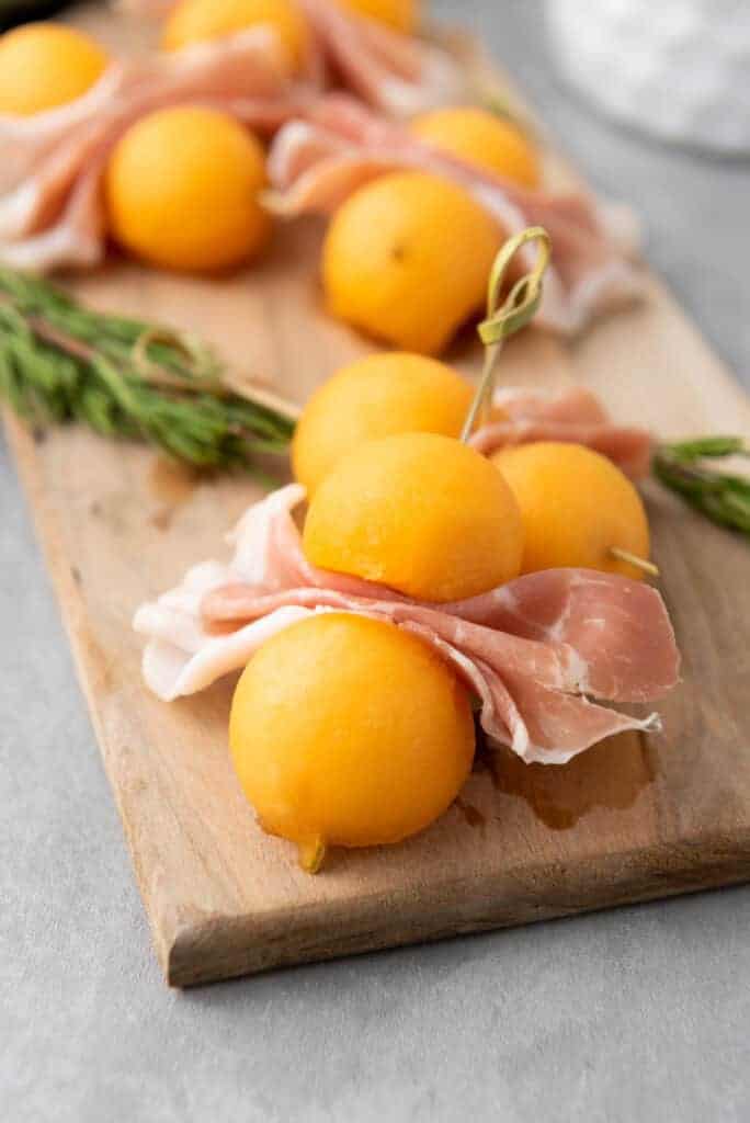 Cantaloupe Prosciutto Bites