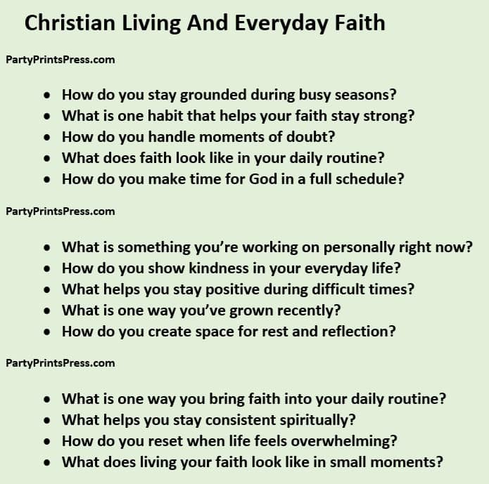 Christian Women's Conversation Starters For Every Day Faith