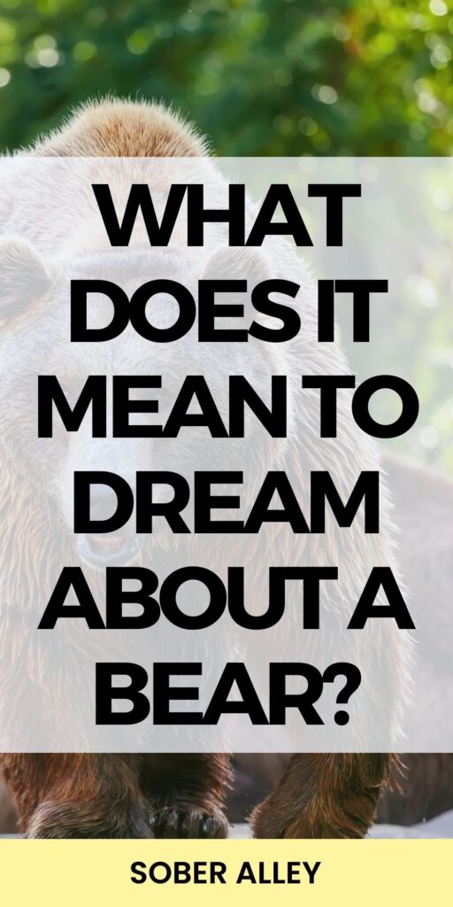 What does it mean to dream about a bear?