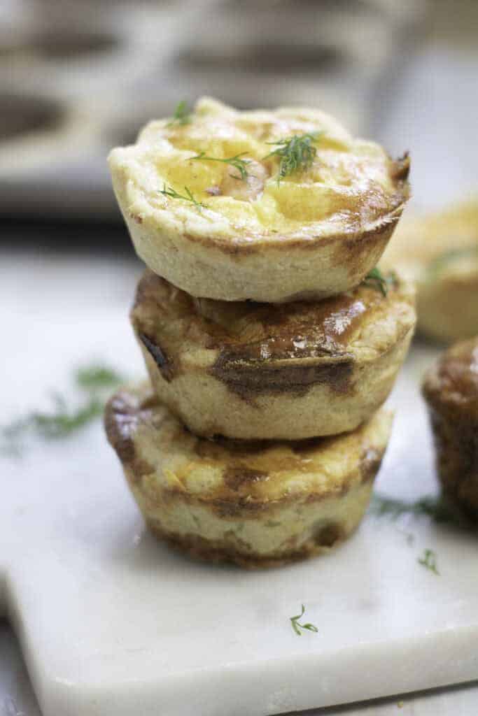 Mini Salmon Quiche Appetizer
