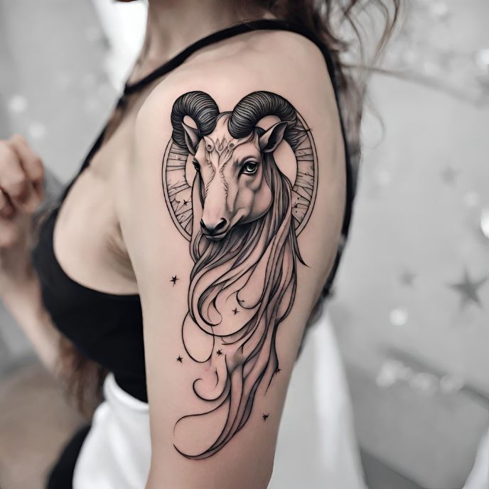 aries witchy tattoo