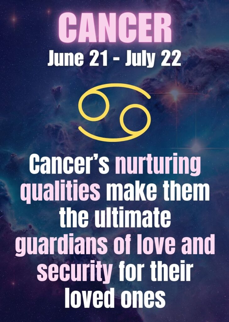 cancer zodiac sign as things