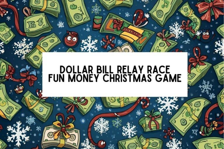 dollar bill relay race