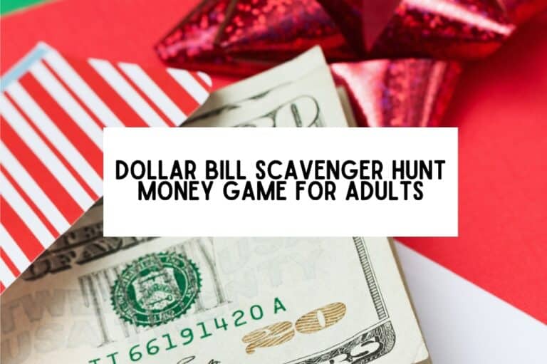 dollar bill scavenger hunt
