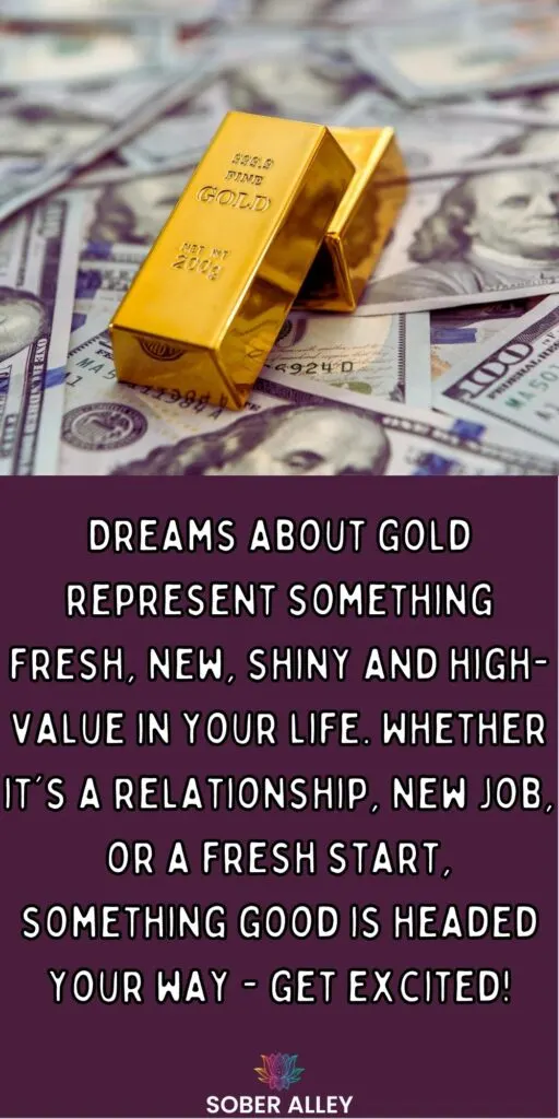 What does it mean to dream about gold?