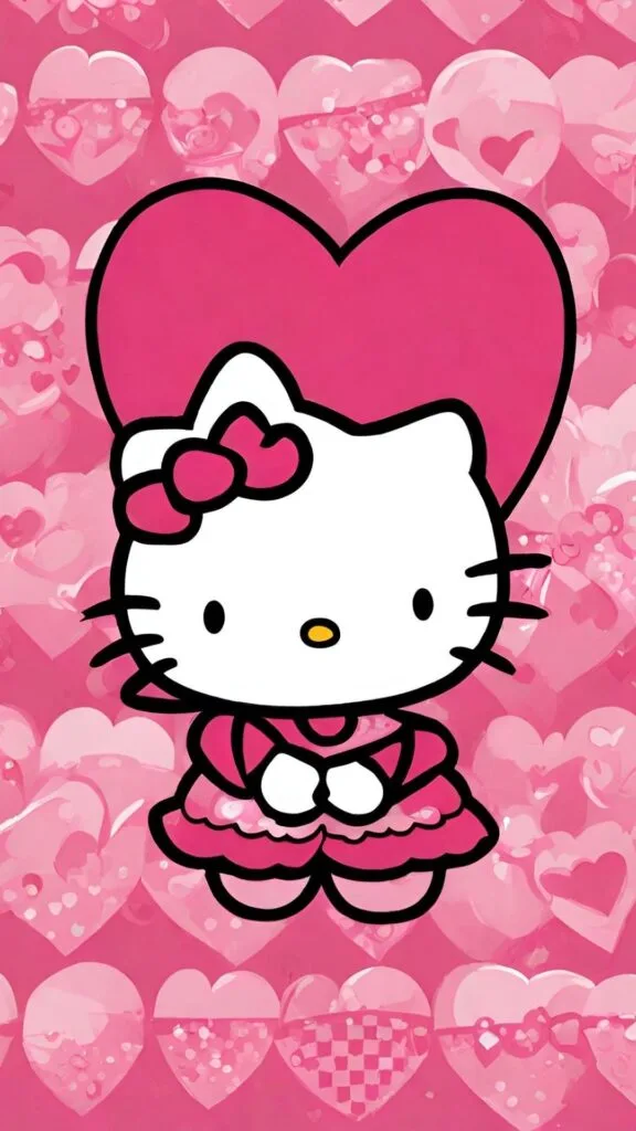 hello kitty valentine's day wallpaper background ideas