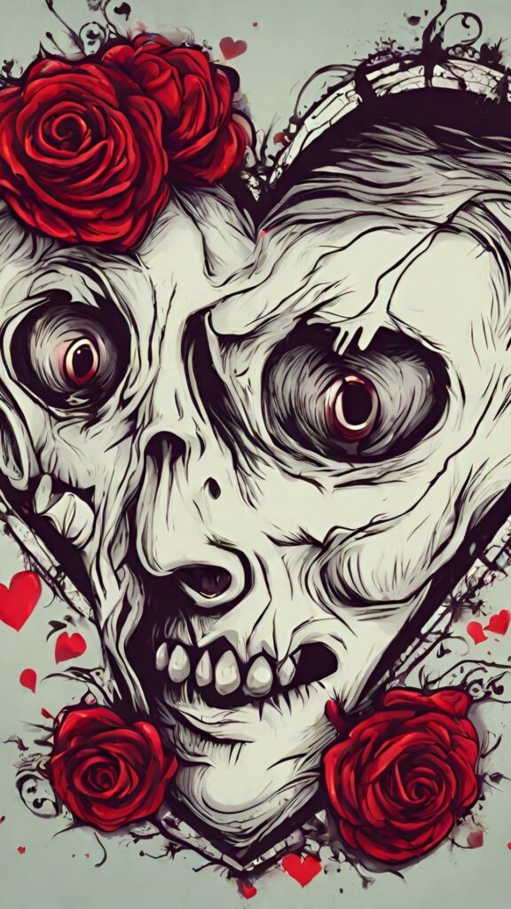 horror valentine's day wallpaper background