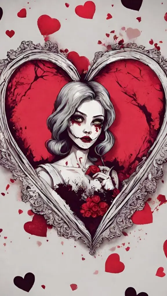horror valentine's day wallpaper backgrounds for iphone