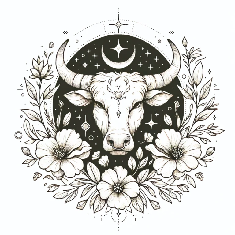 taurus witchy zodiac tattoo idea